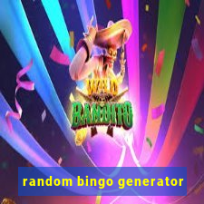 random bingo generator