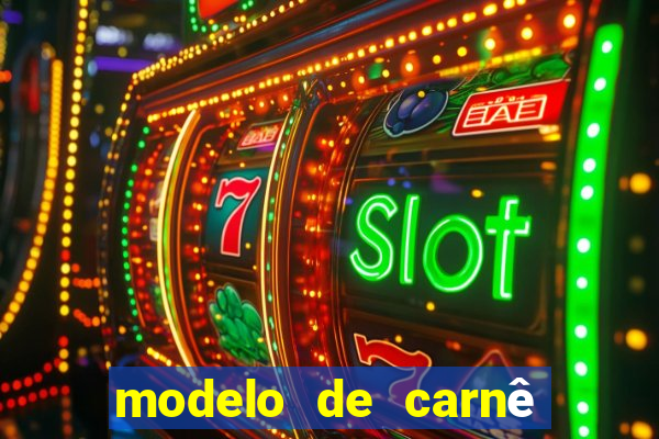 modelo de carnê de pagamento word