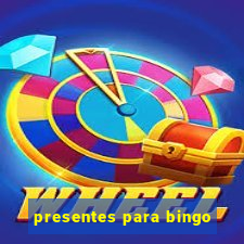 presentes para bingo