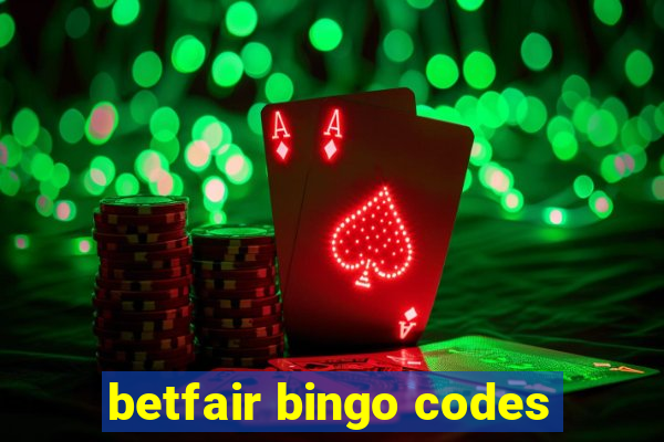 betfair bingo codes