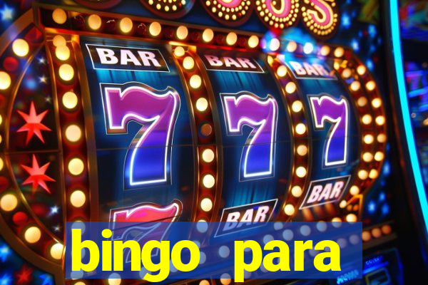 bingo para despedida de solteira para imprimir