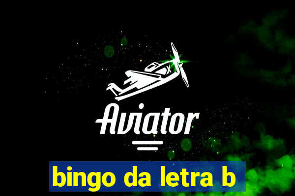 bingo da letra b