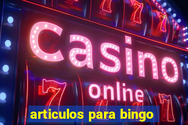 articulos para bingo