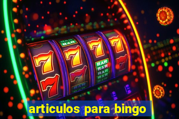 articulos para bingo