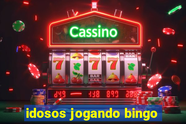 idosos jogando bingo