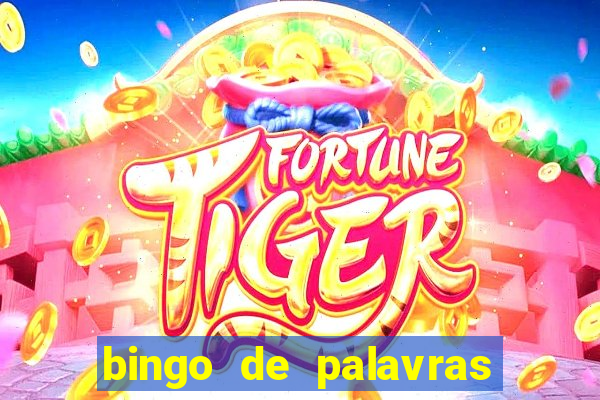 bingo de palavras colorido para imprimir