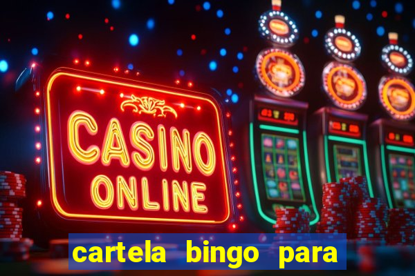 cartela bingo para cha de cozinha imprimir gratis