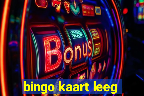 bingo kaart leeg