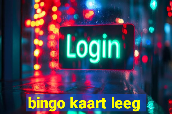 bingo kaart leeg