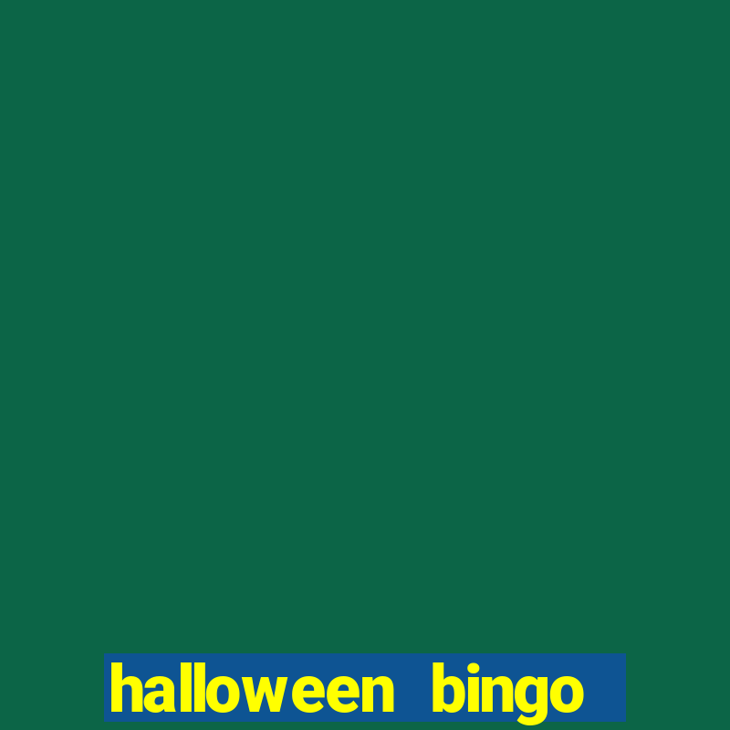 halloween bingo card generator