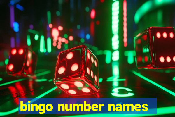 bingo number names