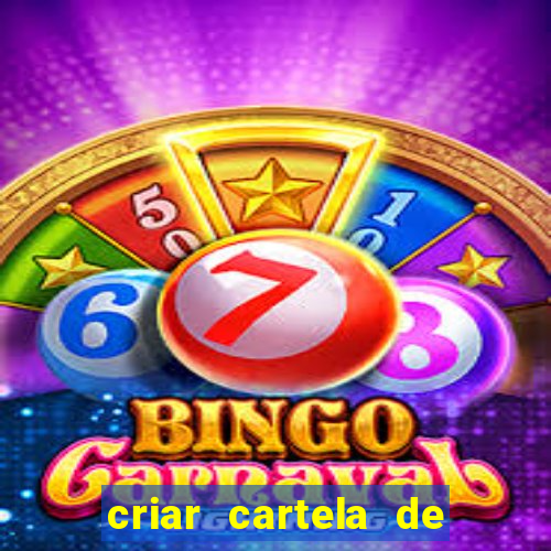 criar cartela de bingo no word