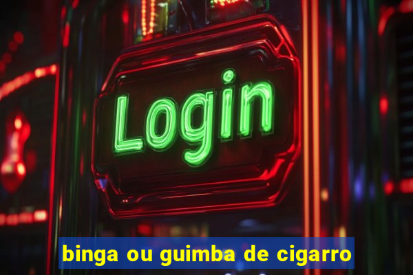 binga ou guimba de cigarro